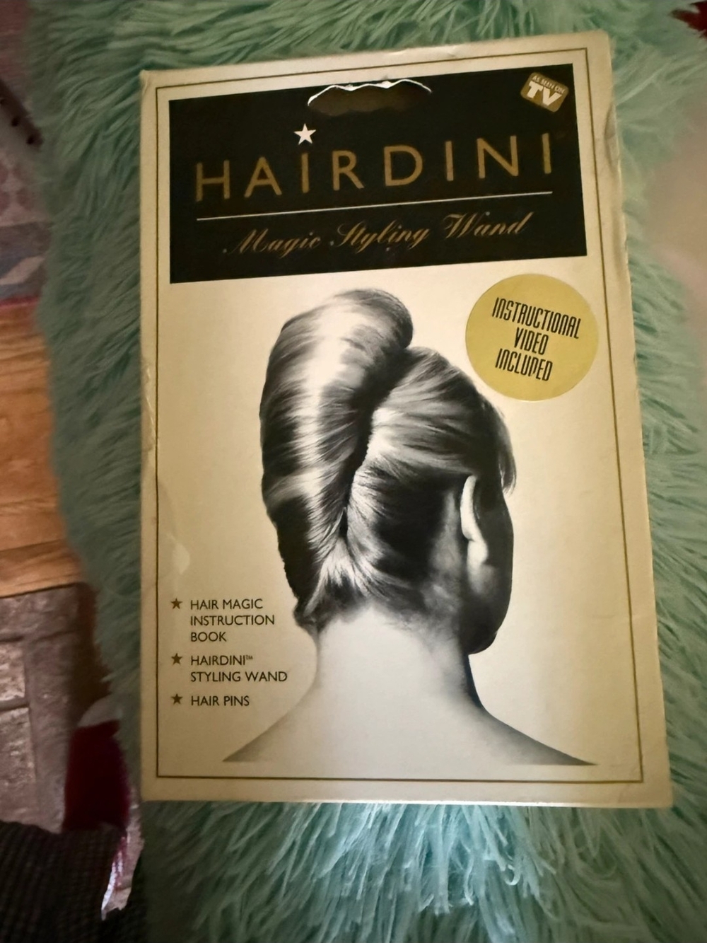 Hairdini Magic Styling Wand Gold/ Black Packaging